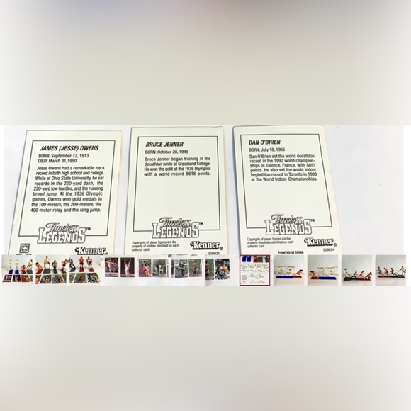 Olympic figurine w card Mattel vintage - Picture 15 of 15